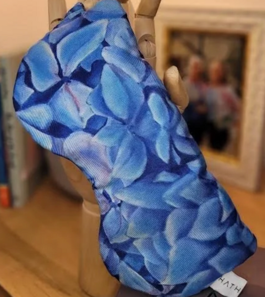 Hydrangea Joy Silk Padded Eye Mask
