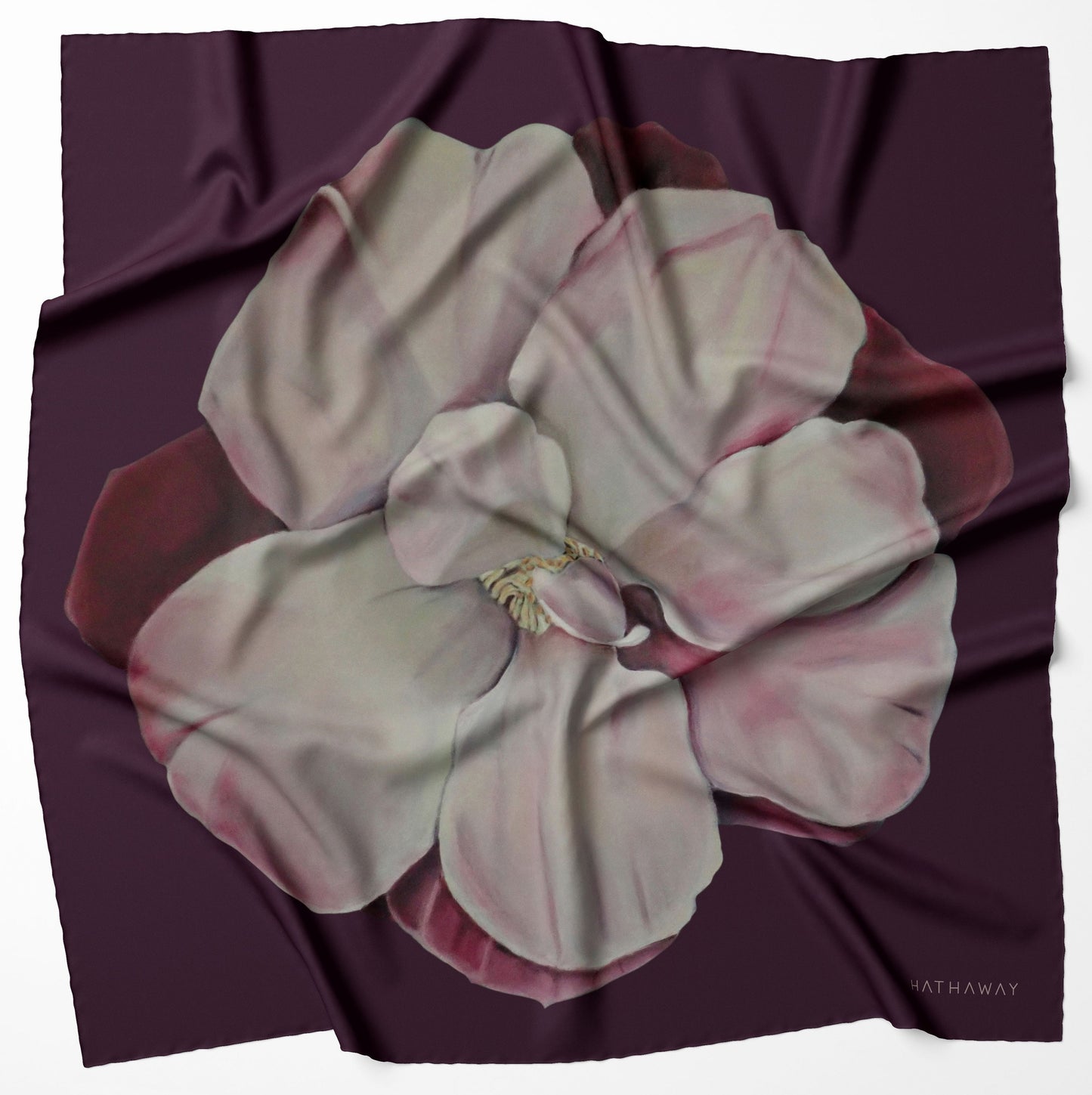 Camellia Grace Silk Scarf