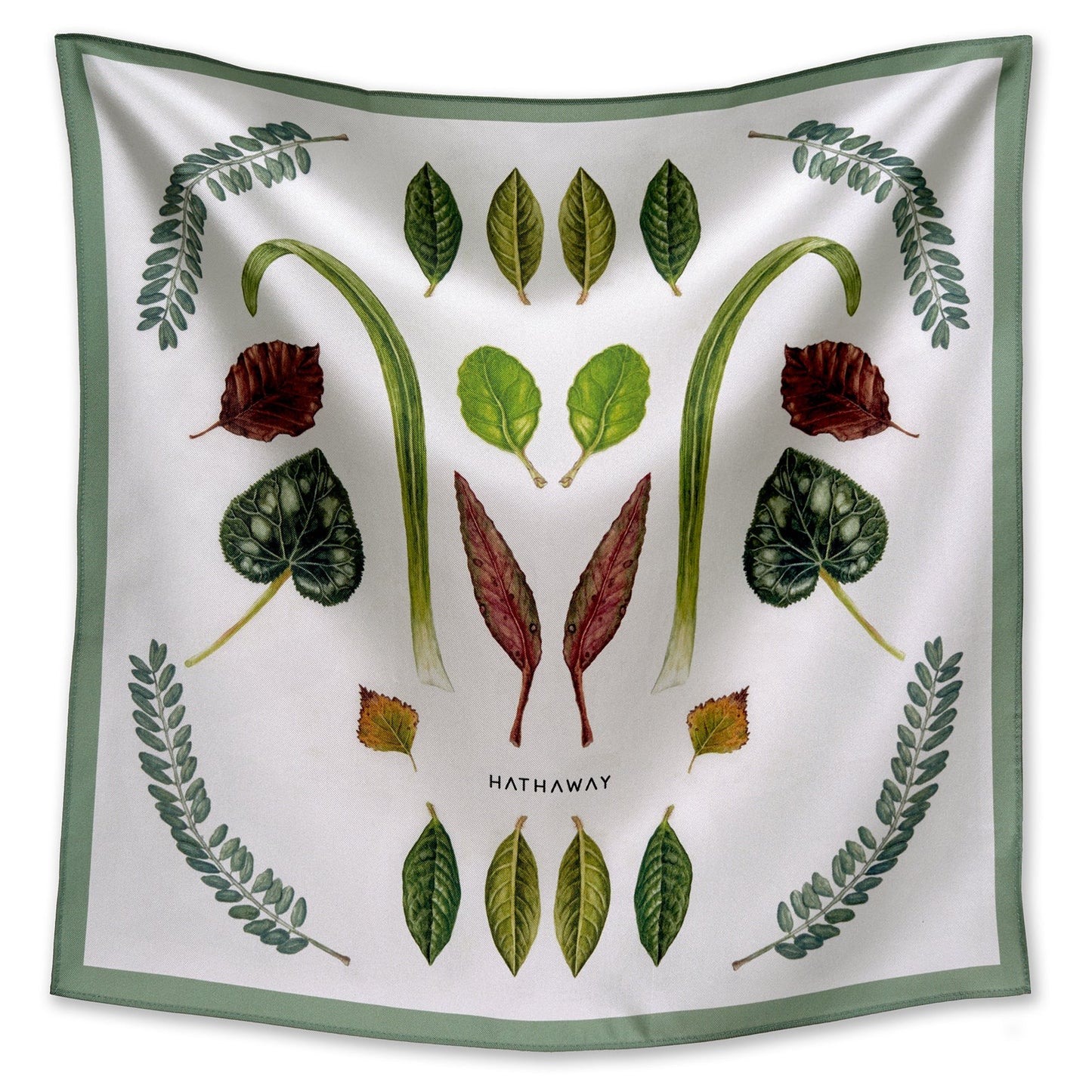 Mixed Leaves Mini Scarf